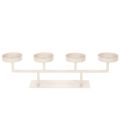 Floristik24 Castiçal moderno com quatro pratos para velas, 47 cm