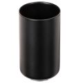 Floristik24 Suporte magnético redondo para velas, preto fosco, para velas cônicas de 25 mm, conjunto com 4 peças.