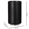 Suporte magnético redondo para velas, preto fosco, para velas cônicas de 25 mm, conjunto com 4 peças. | Floristik24.pt