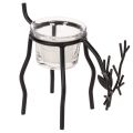 Floristik24 Castiçal em forma de rena com copo para vela pequena, 15 cm