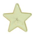 Floristik24 Castiçal estrela para furar creme de 9cm
