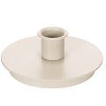 Floristik24 Castiçais redondos cor creme para velas finas, decoração de mesa, 10 cm, 2 peças
