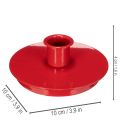 Castiçais compactos de metal vermelho para velas cônicas de 10 cm, 2 peças. | Floristik24.pt