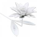 Floristik24 Decoração de casamento, flor de castiçal, primavera, decoração de vela, castiçal de metal