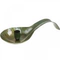 Floristik24 Colher castiçal metal antigo com pátina 25x11x5cm