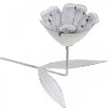 Floristik24 Decoração de primavera, forma de flor de castiçal, decoração de casamento, decoração de mesa de metal