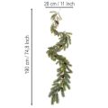 Ramo de pinheiro decorativo, guirlanda artificial para arranjos de inverno, 190 cm | Floristik24.pt