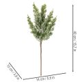 Ramo de pinheiro artificial coberto de neve para arranjos florais e decoração de Advento, 40 cm, 3 peças | Floristik24.pt