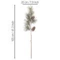 Ramo de pinheiro artificial com pinhas e agulhas longas, 105 cm | Floristik24.pt