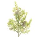 Floristik24 Ramo artificial de conífera com pinhas para decoração de mesa, 39 cm, 4 peças