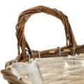 Floristik24 Tigela para cesta de 25cm redonda com casca