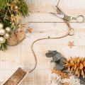 Cordão decorativo brilhante em rolo para artesanato e decoração, 3 mm de espessura, 20 m de comprimento. | Floristik24.pt
