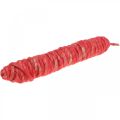 Floristik24 Cordão de feltro cordão vintage para confecção de vermelho 30m