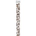Fita de presente com estampa de leopardo para decoração criativa, fita para enrolar, 10 mm, 100 m | Floristik24.pt