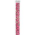 Fita decorativa, estampa de leopardo, rosa, fita para enrolar, ideal para embrulhar presentes e fazer artesanato, 10 mm, 100 m | Floristik24.pt