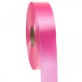 Floristik24 Fita decorativa fita ondulada rosa 30mm 100m