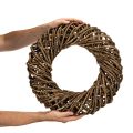 Guirlanda decorativa feita de ramos naturais, guirlanda de rattan, redonda, grande, 45 cm | Floristik24.pt