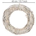 Guirlanda de galhos para porta, decoração grande de 40 cm | Floristik24.pt