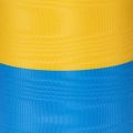 Fita de guirlanda em moiré azul e amarelo, 100 mm, fita nacional, fita de clube, fita decorativa, fita festiva de luto, acetato | Floristik24.pt