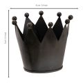 Coroa de metal, pequena coroa decorativa para decoração de mesa, 10 cm | Floristik24.pt