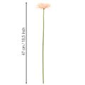 Flores artificiais de gerbera cor damasco, 47 cm, pacote com 6 unidades. | Floristik24.pt