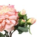 Floristik24 Rosas artificiais flor e botões flor artificial rosa 57cm