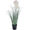 Floristik24 Vasos de plantas artificiais barba de cabra plantas artificiais em vaso 58cm