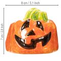 Abóbora decorativa de cerâmica para o outono e o Halloween, 8 cm | Floristik24.pt