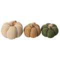 Abóboras decorativas de tricô, decoração de outono, 10 cm, 6 peças | Floristik24.pt