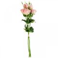 Floristik24 Flores artificiais Lisianthus rosa flores artificiais de seda 50cm 5 unidades