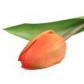 Floristik24 Flor artificial Tulipa Laranja Real Touch flor de primavera H21cm