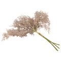 Decoração de flores artificiais, ramo de coral, ramos decorativos branco marrom 40 cm 4 unidades