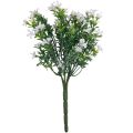 Floristik24 Flores artificiais decoração buquê de flores artificiais planta de gelo branco 26cm