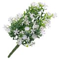 Floristik24 Flores artificiais decoração buquê de flores artificiais planta de gelo branco 26cm