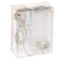 Cordão de luzes LED a bateria para uso interno, branco quente, 10 LEDs, 1 m de comprimento, 6 unidades. | Floristik24.pt