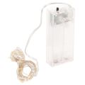 Cordão de luzes LED para uso interno, alimentado por bateria, branco quente, 30 LEDs, 3m, 6 peças | Floristik24.pt
