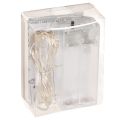 Cordão de luzes LED para uso interno, alimentado por bateria, branco quente, 30 LEDs, 3m, 6 peças | Floristik24.pt