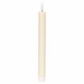 Floristik24 Vela cônica de LED branca com luz branca quente, 24 cm, com temporizador, 2 unidades.