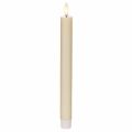 Vela cônica de LED branca com luz branca quente, 24 cm, com temporizador, 2 unidades. | Floristik24.pt