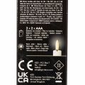 Vela cônica de LED branca com