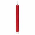 Floristik24 Vela cônica de LED, vermelha com luz branca quente, 24 cm, 2 peças