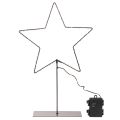 Estrela LED com compartimento para pilhas e suporte para peitoril de janela e mesa, 46 cm | Floristik24.pt