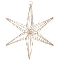 Floristik24 Estrela decorativa de LED feita de arame, decoração suspensa para interiores, 40 LEDs, branco quente, 42 cm