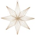 Floristik24 Estrela decorativa de LED feita de arame para pendurar, para uso interno, funciona com bateria, 51 cm