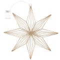Estrela decorativa de LED feita de arame para pendurar, para uso interno, funciona com bateria, 51 cm | Floristik24.pt