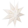 Floristik24 Estrela de Natal decorativa em LED para pendurar, branco quente, para uso interno, 38 cm