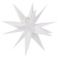 Floristik24 Estrela decorativa de LED, branco quente, para exterior, com temporizador, 40 cm