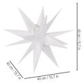 Estrela decorativa de LED, branco quente, para exterior, com temporizador, 40 cm | Floristik24.pt
