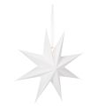 Floristik24 Estrela de LED suspensa com temporizador, branco quente, para uso externo, 38 cm