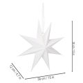 Estrela de LED suspensa com temporizador, branco quente, para uso externo, 38 cm | Floristik24.pt
